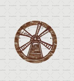 Rustikale Windmühle
